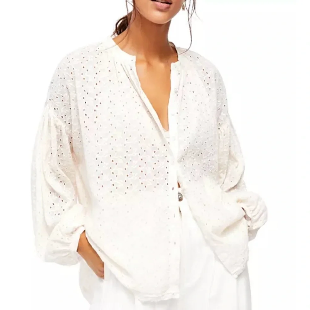 Free People Maddison eyelet top